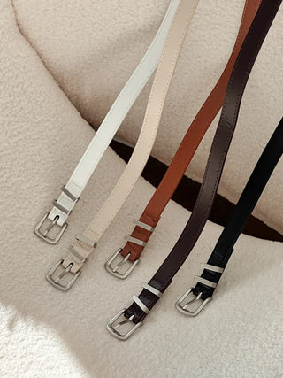 Silver Hills Two-Line Daily Leather Belt