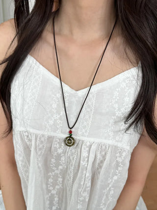 Amekaji Vintage Gemstone Knot Necklace Collection