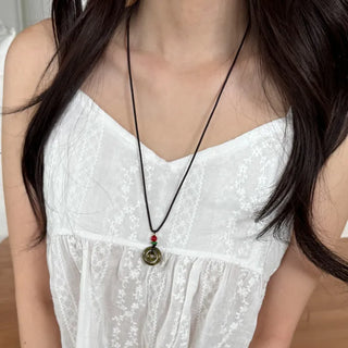 Amekaji Vintage Gemstone Knot Necklace Collection