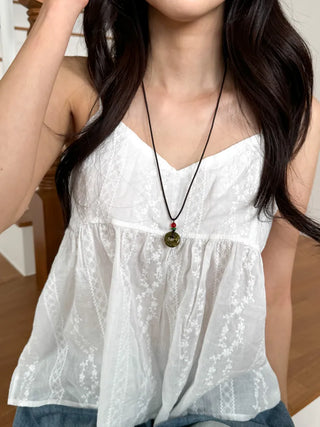 Amekaji Vintage Gemstone Knot Necklace Collection