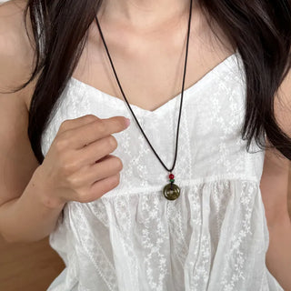 Amekaji Vintage Gemstone Knot Necklace Collection
