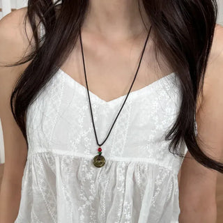 Amekaji Vintage Gemstone Knot Necklace Collection