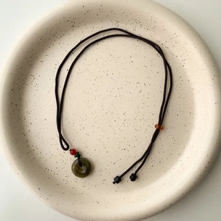 Amekaji Vintage Gemstone Knot Necklace Collection