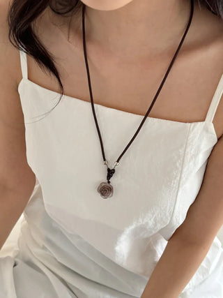 Amekaji Vintage Gemstone Knot Necklace Collection