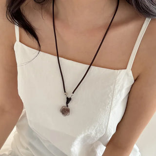 Amekaji Vintage Gemstone Knot Necklace Collection