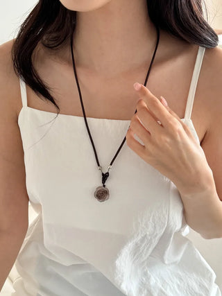 Amekaji Vintage Gemstone Knot Necklace Collection