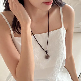 Amekaji Vintage Gemstone Knot Necklace Collection