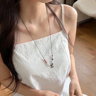 Amekaji Vintage Gemstone Knot Necklace Collection