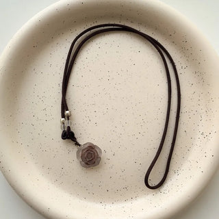 Amekaji Vintage Gemstone Knot Necklace Collection