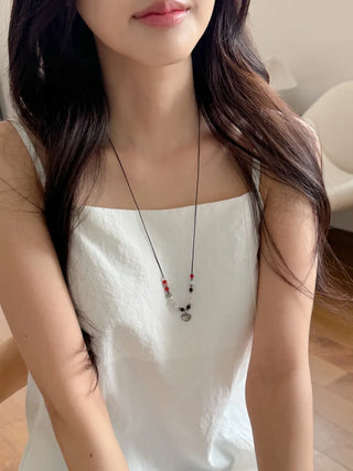 Amekaji Vintage Gemstone Knot Necklace Collection