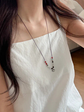 Amekaji Vintage Gemstone Knot Necklace Collection