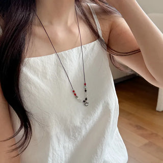 Amekaji Vintage Gemstone Knot Necklace Collection