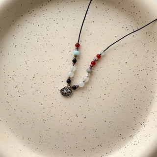 Amekaji Vintage Gemstone Knot Necklace Collection