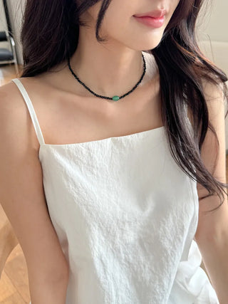 Amekaji Vintage Gemstone Knot Necklace Collection