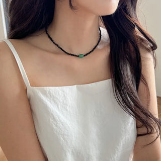 Amekaji Vintage Gemstone Knot Necklace Collection