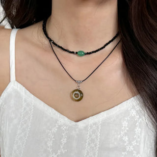 Amekaji Vintage Gemstone Knot Necklace Collection