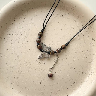 Amekaji Vintage Gemstone Knot Necklace Collection