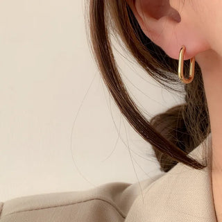 One-Touch All-Daily Mini Gold Silver Heart Cubic Bold Ring Earrings