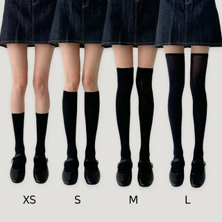 Baily Stretchy Leg-Shaping Knee Socks Transitional Season Half Stocking Socks