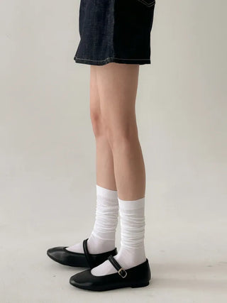 Baily Stretchy Leg-Shaping Knee Socks Transitional Season Half Stocking Socks