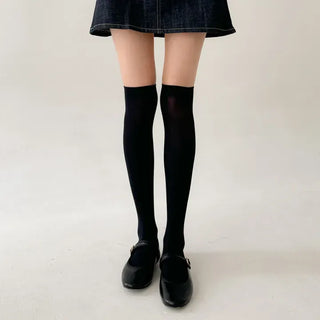 Baily Stretchy Leg-Shaping Knee Socks Transitional Season Half Stocking Socks