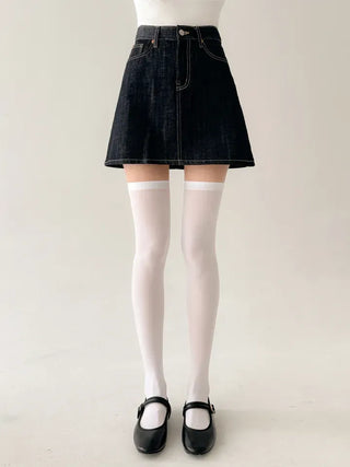 Baily Stretchy Leg-Shaping Knee Socks Transitional Season Half Stocking Socks