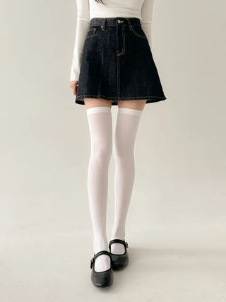Baily Stretchy Leg-Shaping Knee Socks Transitional Season Half Stocking Socks