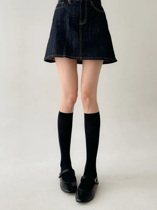 Baily Stretchy Leg-Shaping Knee Socks Transitional Season Half Stocking Socks
