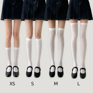 Baily Stretchy Leg-Shaping Knee Socks Transitional Season Half Stocking Socks