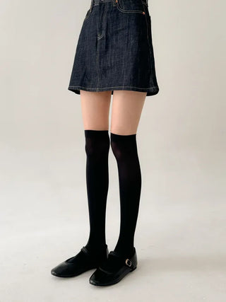 Baily Stretchy Leg-Shaping Knee Socks Transitional Season Half Stocking Socks