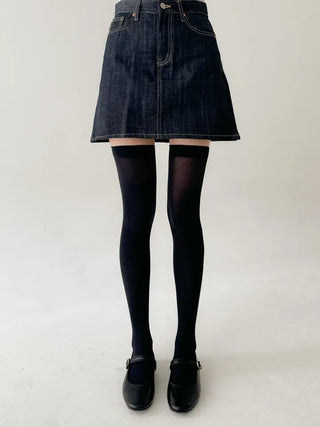 Baily Stretchy Leg-Shaping Knee Socks Transitional Season Half Stocking Socks