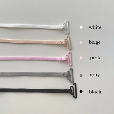 Krabs Sturdy Slim Color Off-Shoulder Bra Straps