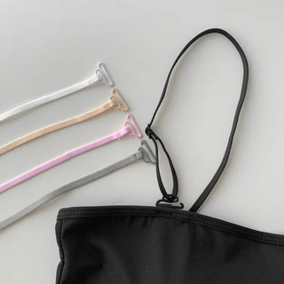 Krabs Sturdy Slim Color Off-Shoulder Bra Straps
