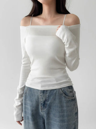 Krabs Sturdy Slim Color Off-Shoulder Bra Straps