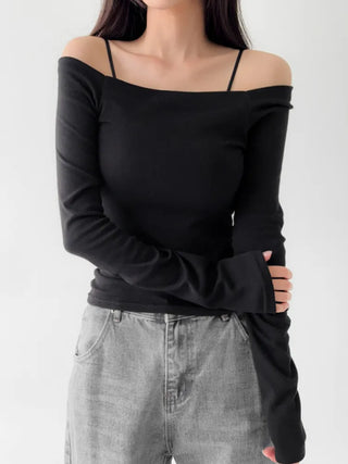 Krabs Sturdy Slim Color Off-Shoulder Bra Straps