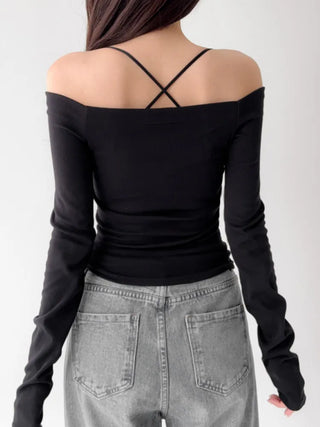 Krabs Sturdy Slim Color Off-Shoulder Bra Straps