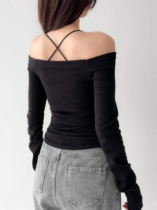 Krabs Sturdy Slim Color Off-Shoulder Bra Straps