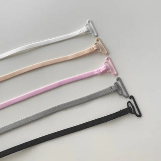 Krabs Sturdy Slim Color Off-Shoulder Bra Straps