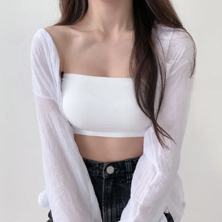 Collection of Non-Slip Tank Tops, Off-Shoulder Bra Tops, and Seamless Bralettes