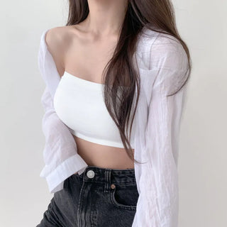 Collection of Non-Slip Tank Tops, Off-Shoulder Bra Tops, and Seamless Bralettes