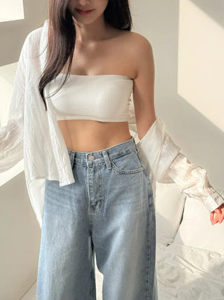 Collection of Non-Slip Tank Tops, Off-Shoulder Bra Tops, and Seamless Bralettes