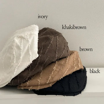 Fuzzy Line Boy Cap Hunting Cap Hat
