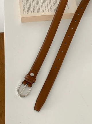 Bold Stitch Simple Daily Leather Belt