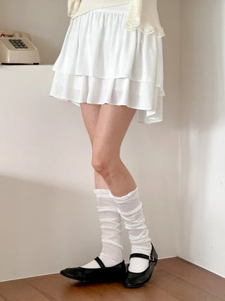 Wavy Long See-through Loose Knee Sock Warmer Long Socks