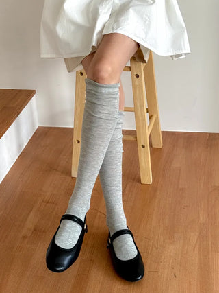 Wavy Long See-through Loose Knee Sock Warmer Long Socks