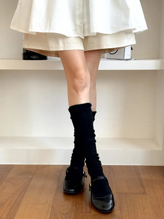 Wavy Long See-through Loose Knee Sock Warmer Long Socks