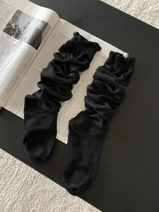 Wavy Long See-through Loose Knee Sock Warmer Long Socks