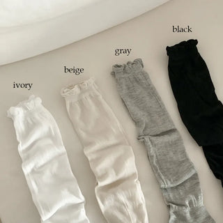 Wavy Long See-through Loose Knee Sock Warmer Long Socks