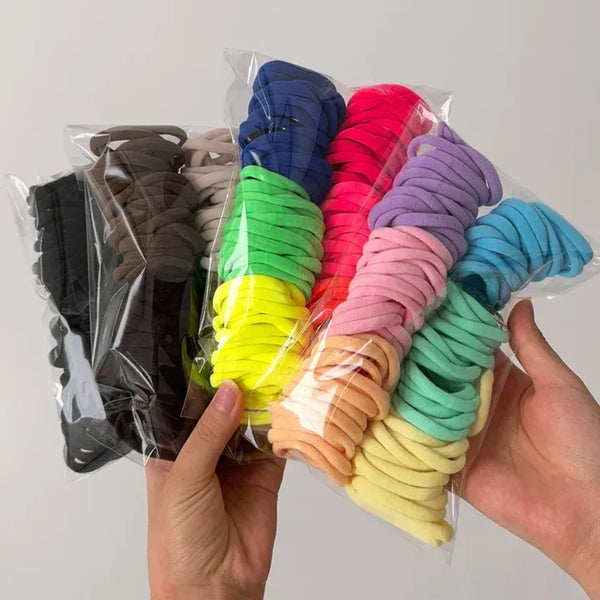Assortment of 10 Mixed Colors Strong Hair Ties