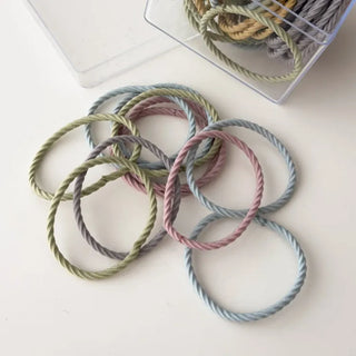 Assortment of 10 Mixed Colors Strong Hair Ties